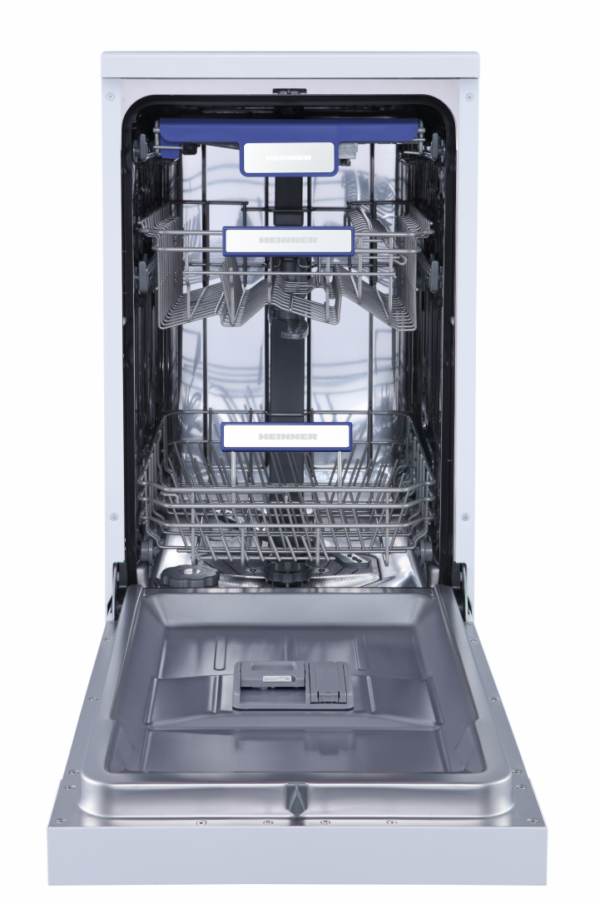 MASINA DE SPALAT VASE HEINNER HDW-FSM45710AWD+++, Clasa D, 10 seturi, Latime 45cm, 7 programe, Auto-Door opening, Control electronic, Display LED, Aquastop, Alb - imagine 2