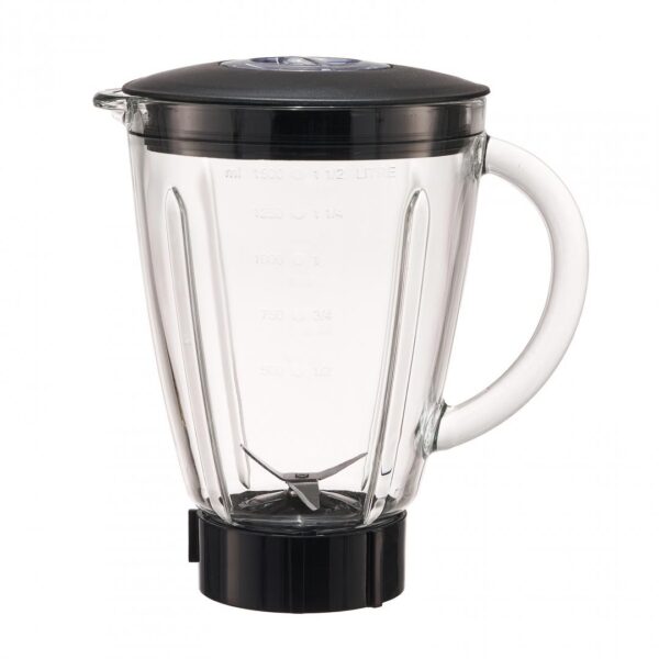 BLENDER DE MASA HEINNER HBL-550S, Putere 550W, Capacitate bol 1.5L, 2 viteze + functie Pulse, Negru/Argintiu - imagine 2