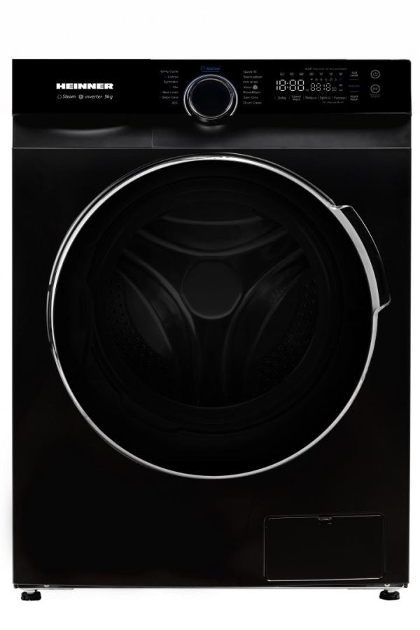 MASINA DE SPALAT RUFE HEINNER HWM-M914IVKBA+++, Clasa A, 9Kg, 1400RPM, Motor inverter, 14 programe, Control touch, Display digital, Negru