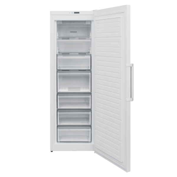 CONGELATOR HEINNER HFF-V280NFE++, Clasa E, 280L, 7 sertare, No Frost, Control electronic, Freezer Shield, H 186cm, Alb - imagine 2