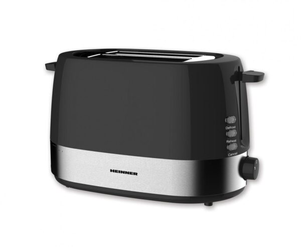 PRAJITOR DE PAINE HEINNER HTP-850BK, Putere 850W, 7 nivele de rumenire, Negru