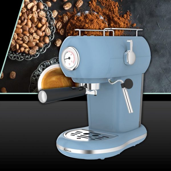 ESPRESSOR FRAM FEM-D15RBL, Putere 1100W, Rezervor 1.2L, 15bar, Albastru - imagine 3