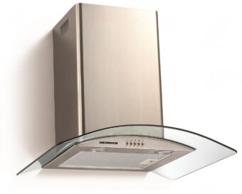 HOTA DECORATIVA HEINNER DCH-650GX, Putere de absorbtie 610 mc/h, Latime 60cm, Clasa D, Iluminare LED, Inox+Sticla