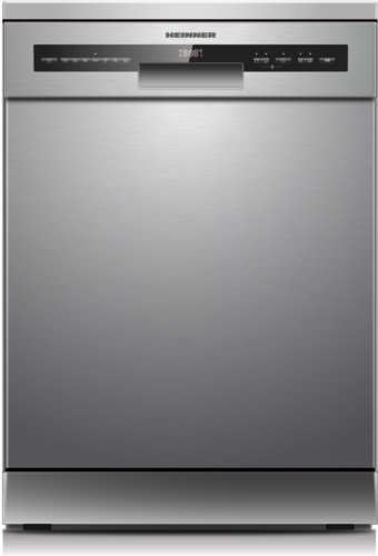 MASINA DE SPALAT VASE HEINNER HDW-FSM60714AXD+++, Clasa D, 14 seturi, 60cm, 7 programe, Auto-Door opening, Display LED, Aquastop, Aspect Inox