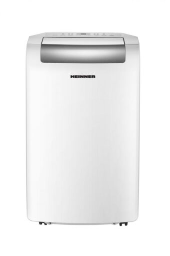 AER CONDITIONAT MOBIL HEINNER HPAC-12WH, Clasa A, 11600BTU, Functie incalzire, Display LED, Timer, Dezumidificare, Kit instalare inclus, Alb