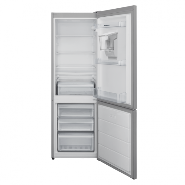 COMBINA FRIGORIFICA HEINNER HC-V2701SWDE++, Clasa E, 268L, Less Frost, Dozator apa, Control mecanic, H 170cm, Argintiu - imagine 2