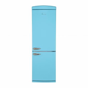 COMBINA FRIGORIFICA FRAM FC-VRR340BLF+, Clasa F, 340L, Less Frost, Lumina LED, H 190cm, Albastru