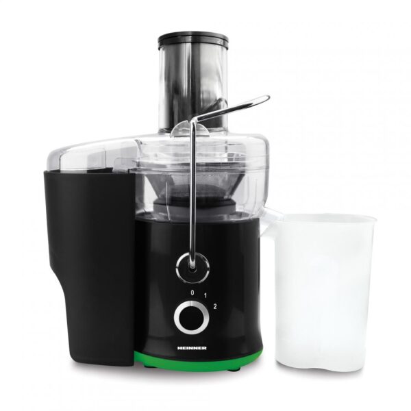 STORCATOR DE FRUCTE HEINNER HSF-600BK, Putere 600W, Recipient suc 0.5L, Recipient pulpa 1.5L, Negru