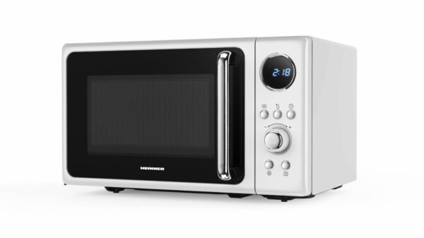 CUPTOR CU MICROUNDE HEINNER HMW-MD20DRWH, Putere 800W, Capacitate 20L, Control digital, 5 trepte de putere, Afisaj digital, Alb - imagine 2