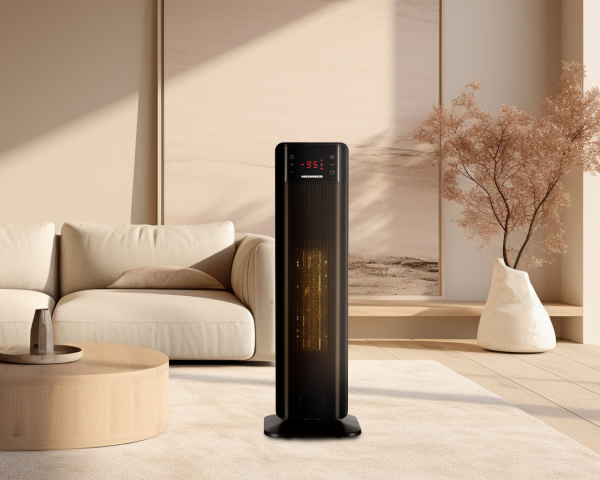 RADIATOR CERAMIC HEINNER HCHT-MD20BK, Putere 2000W, 2 trepte de putere, Functie oscilare, Control tactil, Negru - imagine 4