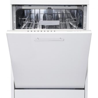 MASINA DE SPALAT VASE INCORPORABILA HEINNER HDW-BI6092TE++, Clasa E, Latime 60cm, Capacitate 12 Seturi, 9 programe, Control touch, Half load, Buzzer final program, Aquastop, Alb