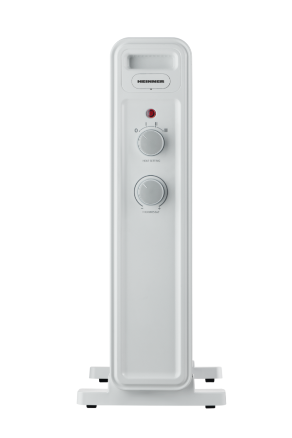 CALORIFER CU ULEI HEINNER HOH-M09WH-BK, 9 elementi, Putere 2000W, 3 setari de temperatura, Termostat ajustabil, Alb/Negru - imagine 2