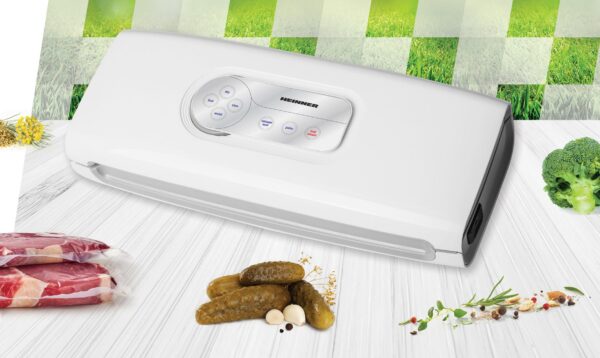 APARAT DE VIDAT HEINNER HAV-140WH, Putere 140W, Vidare uscata/umeda, Furtun pentru caserole, Cutter incorporat, Capacitate vidare: 7-8L/min, Alb - imagine 3