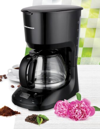 CAFETIERA DIGITALA HEINNER BLACK CHATT HCM-D750GCBK, 750W, LCD, 1.25L, filtru si portfiltru detasabil, negru