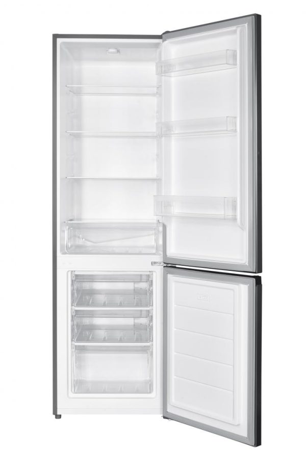 COMBINA FRIGORIFICA HEINNER HC-HM262INVXD, Clasa D, 262L, Control electronic cu termostat ajustabil, Lumina LED, Usa reversibila, Aspect Inox - imagine 2