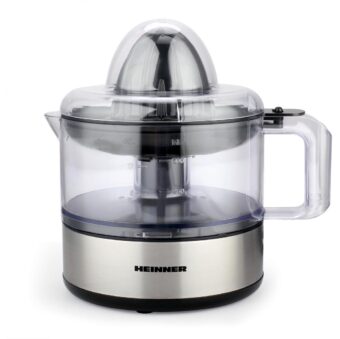 STORCATOR CITRICE HEINNER C300SS, Putere 30W, Capacitate 500ml, 2 conuri, Filtru dublu, Decoratii inox