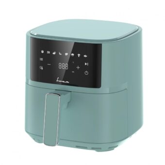 FRITEUZA CU AER CALD FRAM FAF-B6GR17SQ, 1700W-2200W, Capacitate 5.7L, 8 programe presetate, Panou de comanda electronic, Verde
