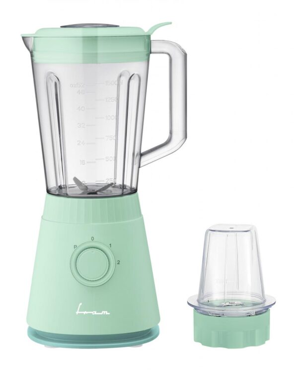 BLENDER DE MASA FRAM FBL-R600GBL, Putere 600W, 2 Viteze + Pulse, Bol 1.5L, Rasnita, Vernil