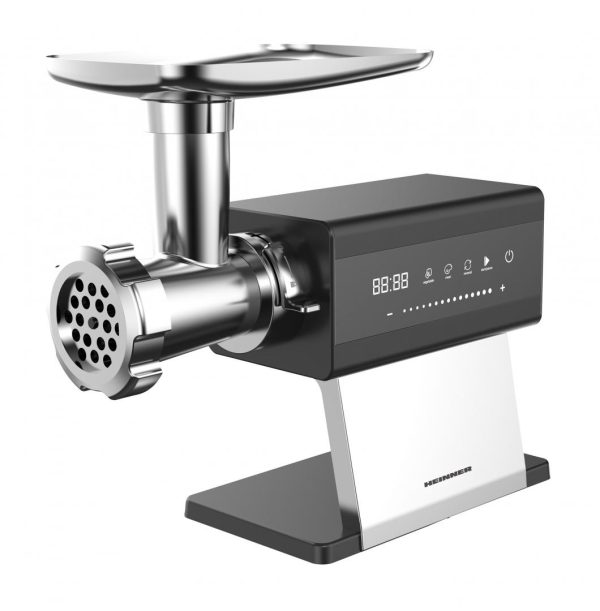 MASINA DE TOCAT HEINNER PRESTIGECHOP HMG-DTSS2500, Putere 2500W, Motor DC, Control Touch, Accesoriu Rosii, Kibbe, Carnati, Inox - imagine 3