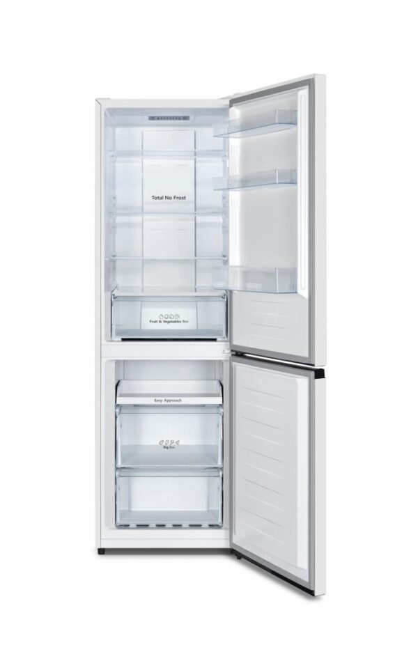 COMBINA FRIGORIFICA HEINNER HCNF-HS304E++, Clasa E, 304L, No Frost, Multi Air Flow, Control electronic, H 186cm, Alb - imagine 2