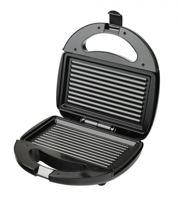 SANDWICH MAKER HEINNER GARNET 750 SM-K750BKRX, Putere 750W, Plite fixe, Capacitate: 2 sandwich-uri, Negru/Rosu - imagine 2