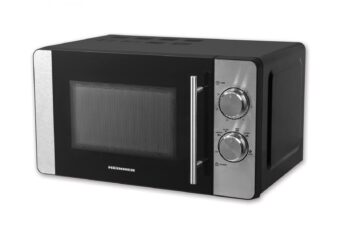 CUPTOR CU MICROUNDE HEINNER HMW-20MBKSS, Putere 700W, Calacitate 20L, Mecanic, Timer, Negru/Inox