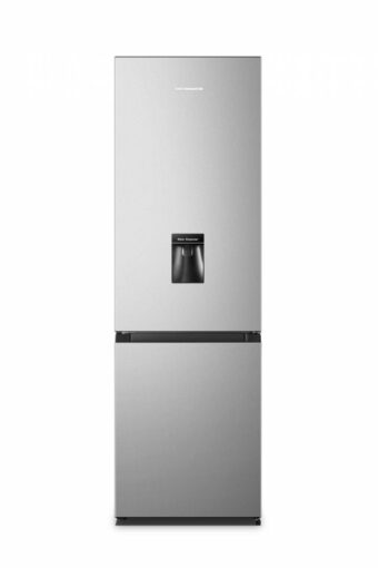 COMBINA FRIGORIFICA HEINNER HC-HS268SWDE++, Clasa E, 268L, Control electronic, Dozator apa, Iluminare LED, H 180cm, Argintiu