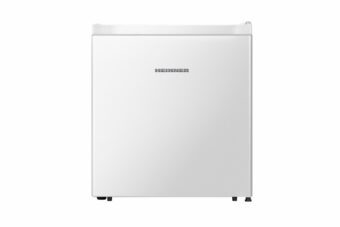 RESIGILAT - FRIGIDER MINIBAR HEINNER HMB-N45F+, Clasa F, 45L, 1 raft din sticla, Usa reversibila, H 50cm, Alb