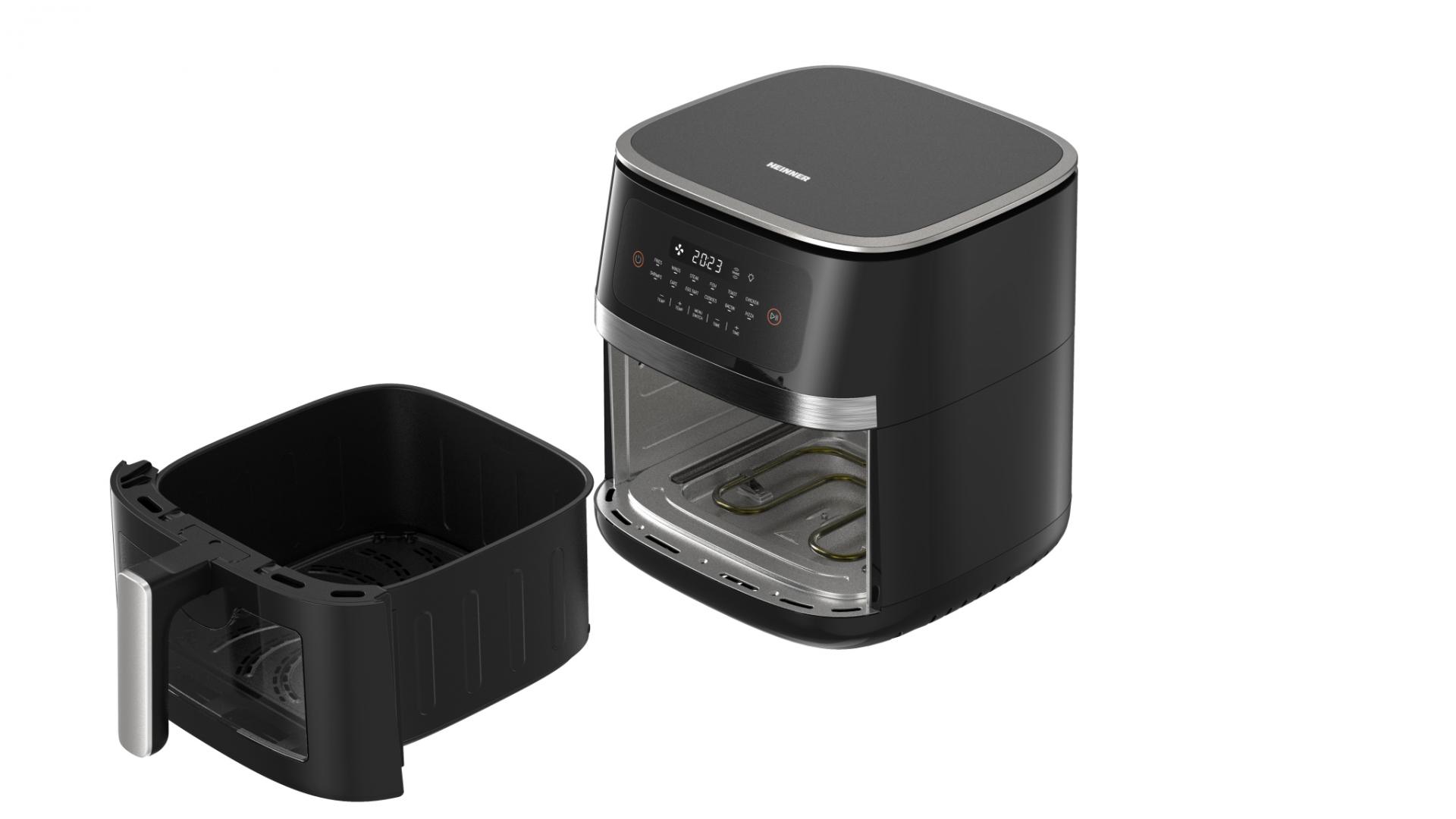 FRITEUZA AER CALD HEINNER EFFECTHEAT FUSION HAF-C7DH20BK, Putere 2000W, Capacitate 7L, Control digital, 12 programe, Negru - imagine 3