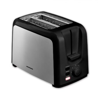 PRAJITOR DE PAINE HEINNER HTP-700BKSS, Putere 750W, 7 nivele de rumenire, 3 functii, Negru/Inox
