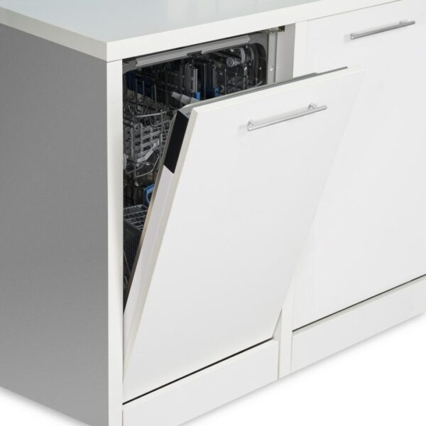 MASINA DE SPALAT VASE INCORPORABILA HEINNER HDW-BI4592TE++, Clasa E, Latime 45cm, Capacitate10 Seturi, 9 programe, Half load, Buzzer Final Program, Aquastop, Alb - imagine 2