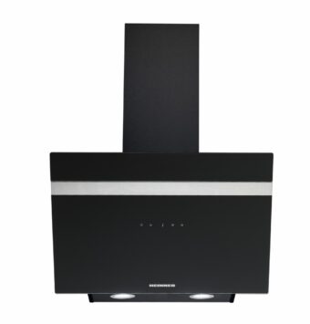 HOTA DECORATIVA HEINNER HDCH-6060RGBK, Latime 60cm, Putere de absorbtie 546.2m3/H, Control touch, Afisaj LED, Sticla neagra