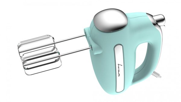 MIXER DE MANA FRAM FHM-3005GR, Putere 300W, 5 Viteze + Turbo, Teluri si carlige inox, Verde - imagine 3