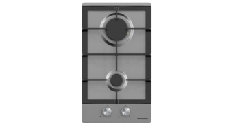 PLITA INCORPORABILA HEINNER HBH-M302FIX, Gaz, 2 arzatoare, Latime 30cm, Gratar fonta, Aprindere electrica, Inox