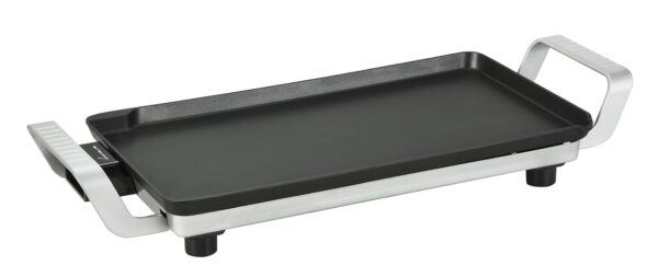 GRILL ELECTRIC FRAM FEG-F2500SL, Putere 2500W, Placa fixa turnata, Invelis antiaderent, Temperatura ajustabila, Maner rece, Negru/Argintiu - imagine 2