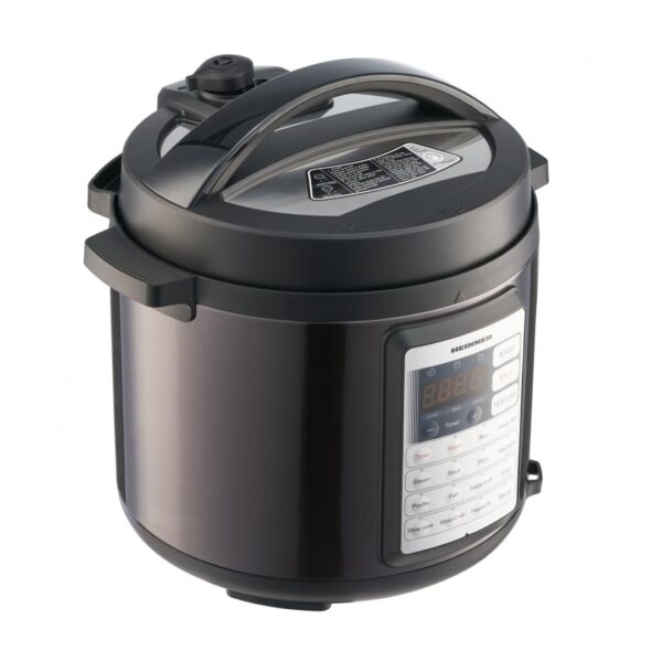 MULTICOOKER CU PRESIUNE HEINNER HPCK-38BK, Putere 1000W, Capacitate 3.8L, 14 programe, afisaj LED, Negru/Inox - imagine 2