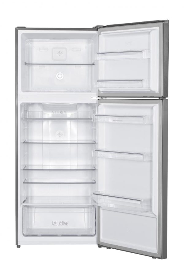 FRIGIDER CU DOUA USI HEINNER HF-HM415NFINVSD, Clasa D, 415L, Full No Frost, Compresor Dual Inverter, Display, Functie super racire, Blocare acces copii, Argintiu - imagine 2