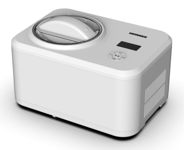 APARAT DE INGHETATA HEINNER GLACE HICM-150WHYG, Putere 150W, Capacitate bol 1.5L, Compresor incorporat, Display LED, Timer, Alb
