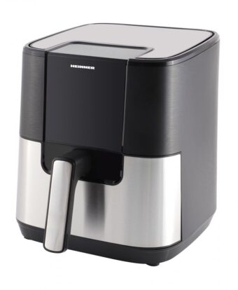 FRITEUZA CU AER CALD HEINNER HEALTHYERA 15 HAF-H6BKS1500, Putere 1500W, Capacitate: 5.5L, 8 Programe presetate, Negru/Argintiu