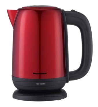 FIERBATOR ELECTRIC HEINNER HEK-2200RDSS, 1850-2200W, 1.7L, Carcasa inox, Filtru detasabil, Rosu