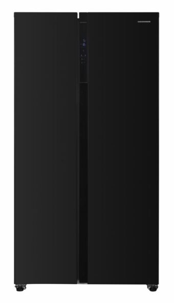 SIDE BY SIDE HEINNER HSBS-H442NFBKE++, Clasa E, 436L, No Frost, Display, Functie Smart, H 176.5cm, Negru