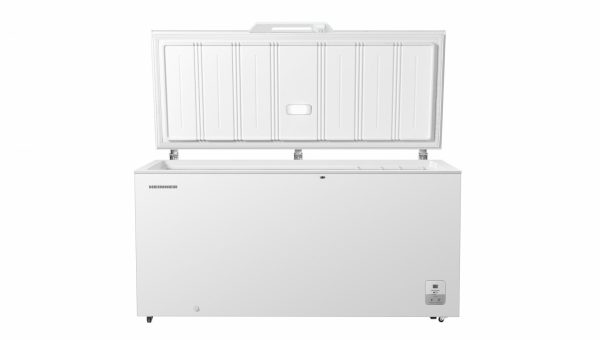 LADA FRIGORIFICA HEINNER HCF-HS500EE++, Clasa E, 500L, Compresor inverter, Control electronic, Display, Lumina LED, Maner extern cu incuietoare, 2 cosuri, Alb - imagine 2