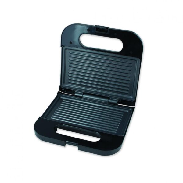 SANDWICH MAKER HEINNER SM-K750BKS, Putere 750W, Placi antiadezive fixe tip grill, Negru/Inox - imagine 2