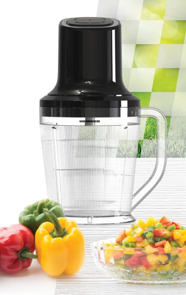 TOCATOR HEINNER HMC-3B500BK, Putere 500W, Capacitate bol tocare 1.5L, 3 cutite inox, 2 viteze, Negru - imagine 2
