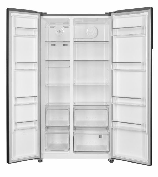 SIDE BY SIDE HEINNER HSBS-HM532NFINVXD, Clasa D, 532L, Full No Frost, Compresor Inverter. Display LED Touch, Functie Smart, H 177cm, Aspect inox - imagine 2