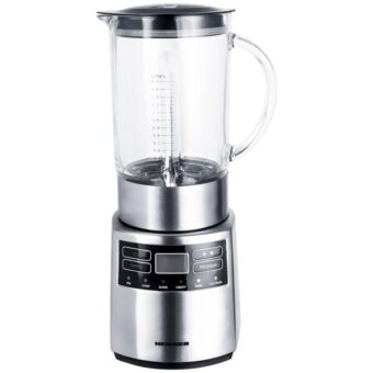 BLENDER DE MASA HEINNER HBL-1000XMC, 1000W, 1.5L, 6 programe, functie Pulse, Negru/Argintiu