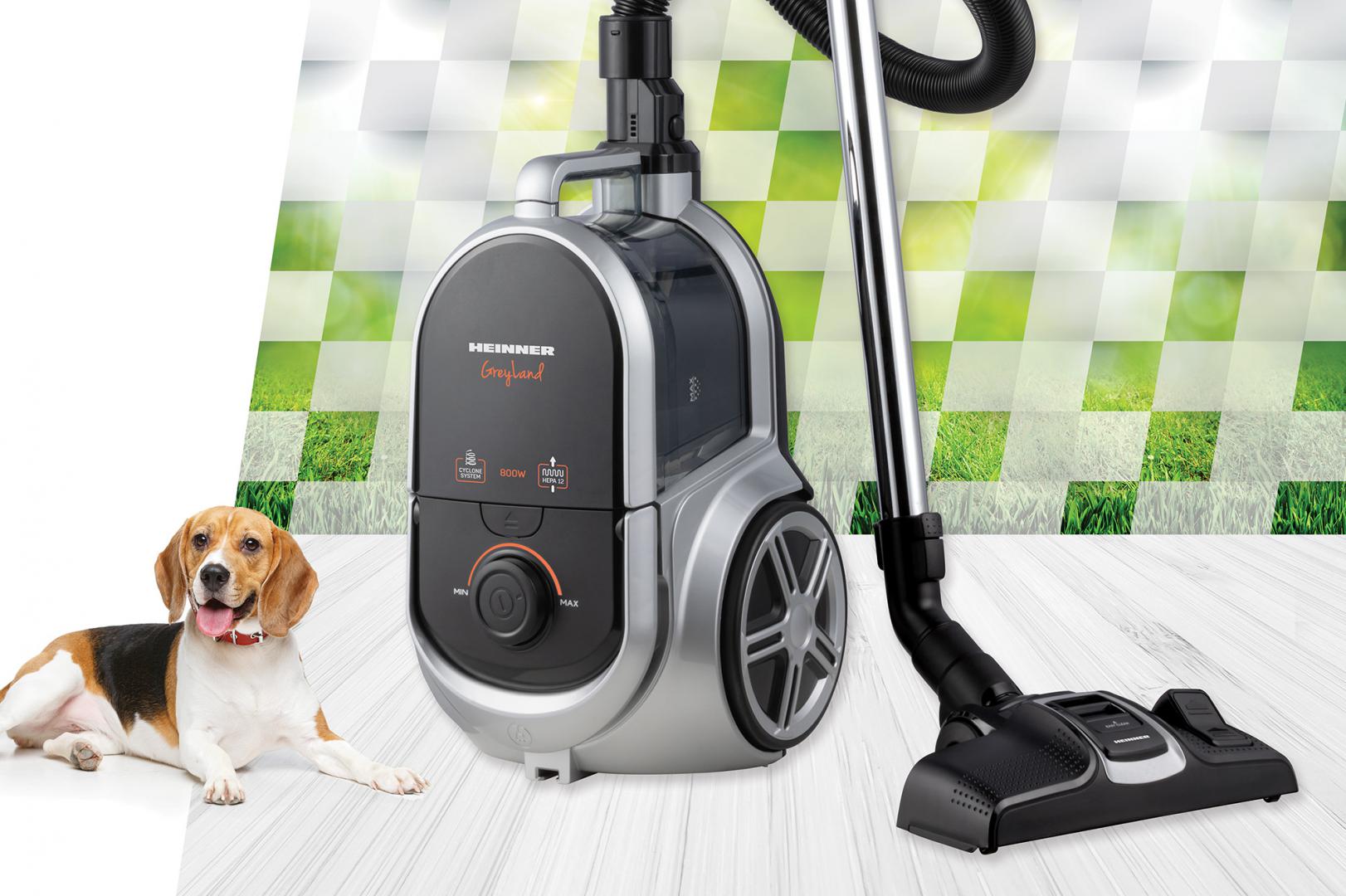 ASPIRATOR HEINNER HVC-M800GREY, Putere 800W, Sistem ciclonic cu filtru HEPA 12, Perie ECO, Putere de absorbtie: 160W, Tub telescopic din metal, Gri 3 ASPIRATOR HEINNER HVC-M800GREY, Putere 800W, Sistem ciclonic cu filtru HEPA 12, Perie ECO, Putere de absorbtie: 160W, Tub telescopic din metal, Gri - imagine 3
