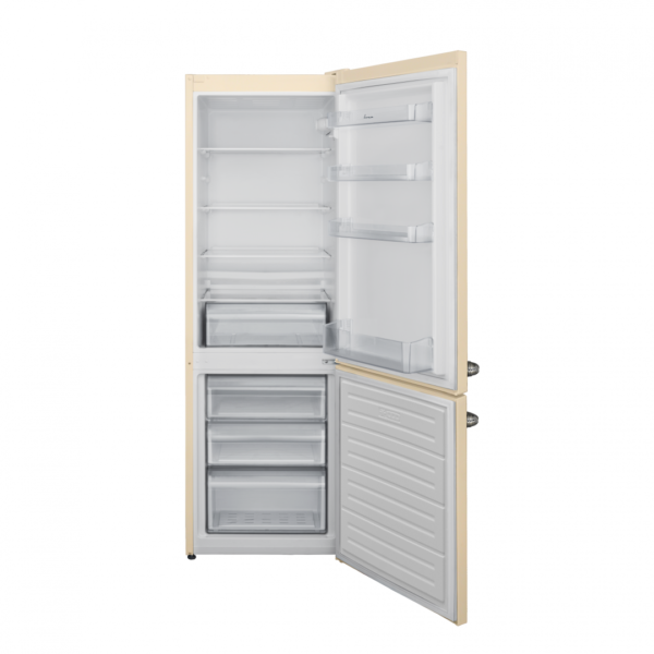 COMBINA FRIGORIFICA FRAM FC-VRL2681BGE++, Clasa E, 268L, Less Frost, Control mecanic, H 170cm, Crem - imagine 2