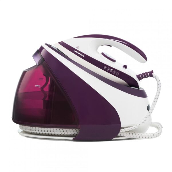STATIE DE CALCAT HEINNER HIS-D3007IX, Putere 3000W (1600W boiler+1400W fier), 7bar, 1.8L, Abur ajustabil: 140+/-15g/min, Talpa ceramica, Oprire automata, Violet - imagine 2