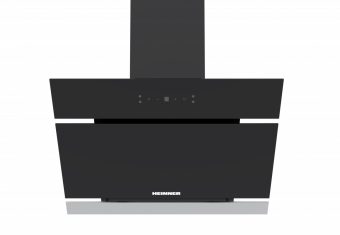 HOTA DECORATIVA HEINNER HDCH-MD620RGBK, Latime 60cm, Capacitate absorbtie 620 m³/h, 4 trepte de viteza, 1 filtru aluminiu, Control Touch, Sticla neagra